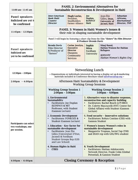Conference Agenda Page 2